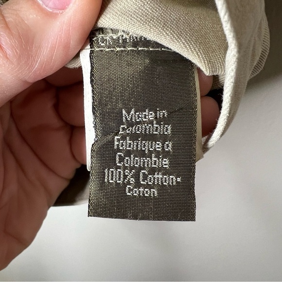 Vintage Calvin Klein Jeans Khaki Denim Button Up Vest size medium - Picture 6 of 8